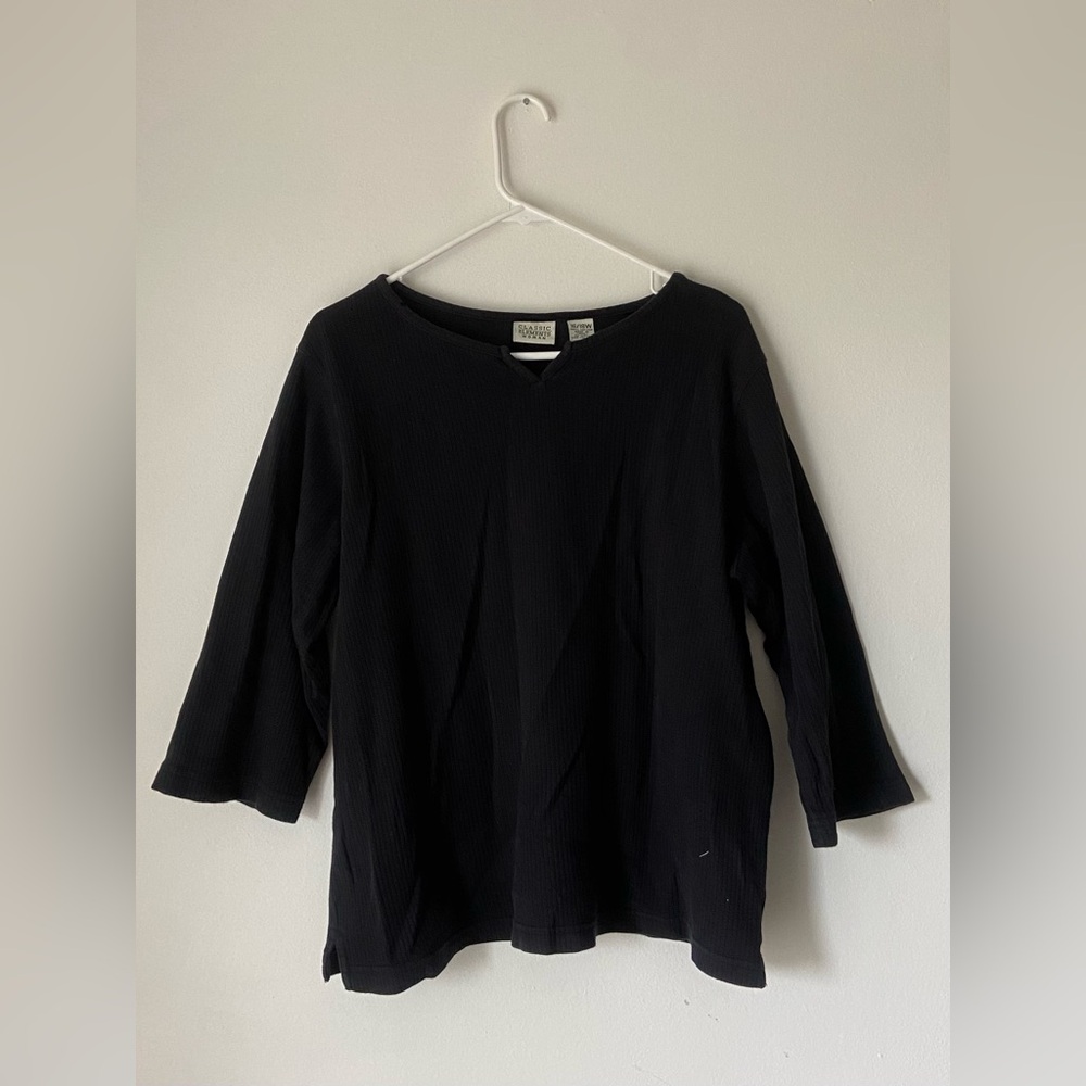Classic Elements Woman Knitted 3/4 Sleeve Top 16/18W